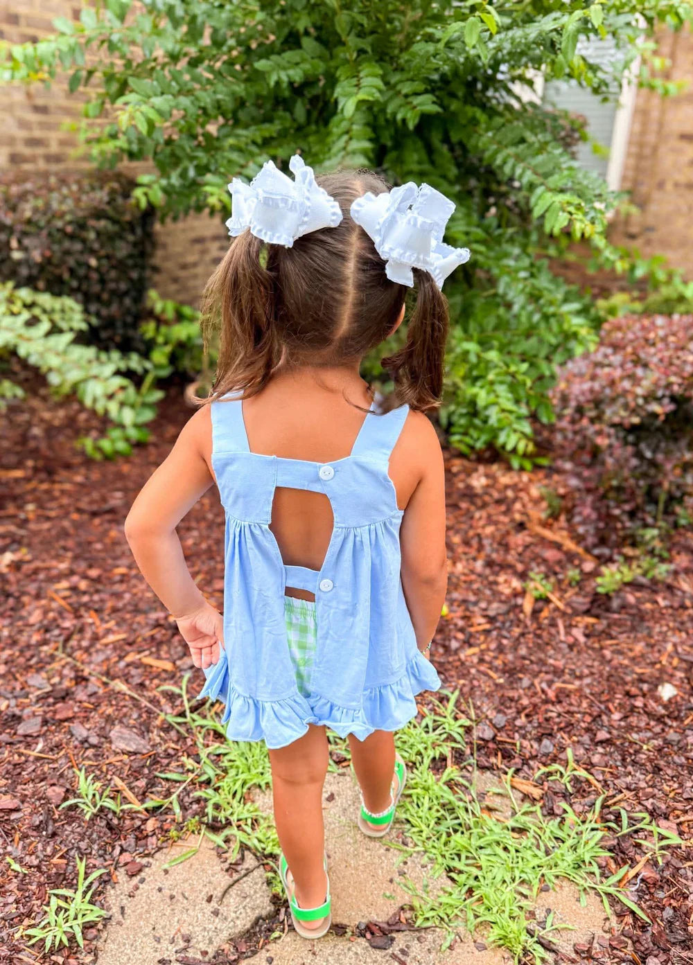 GIRLS FRENCH KNOT SEA TURTLES BLOOMER SET