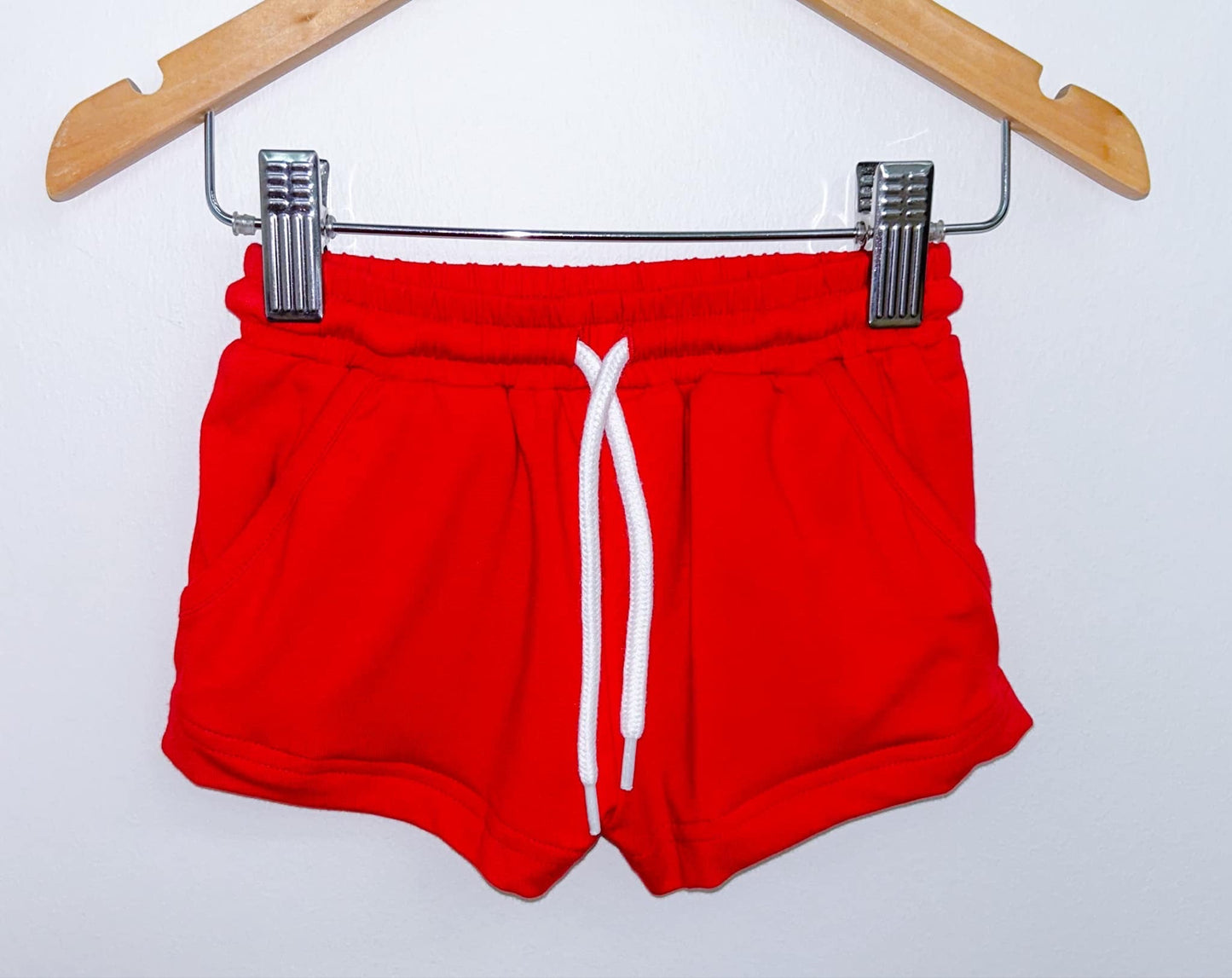 BOYS RED KNIT SHORTIES