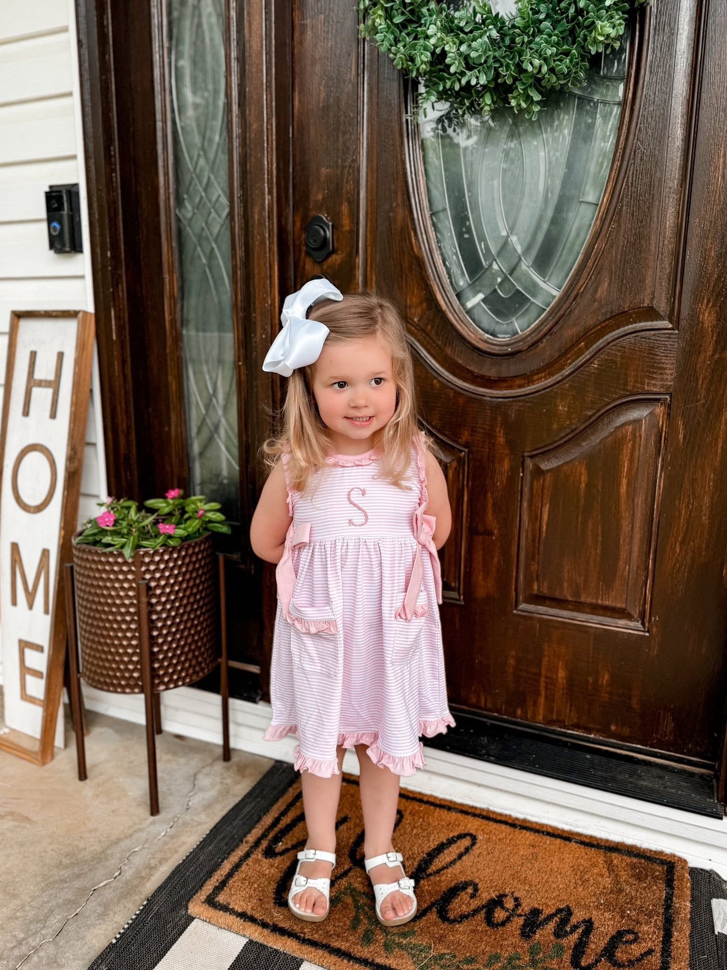 STRIPED SPRING SETS DRESS