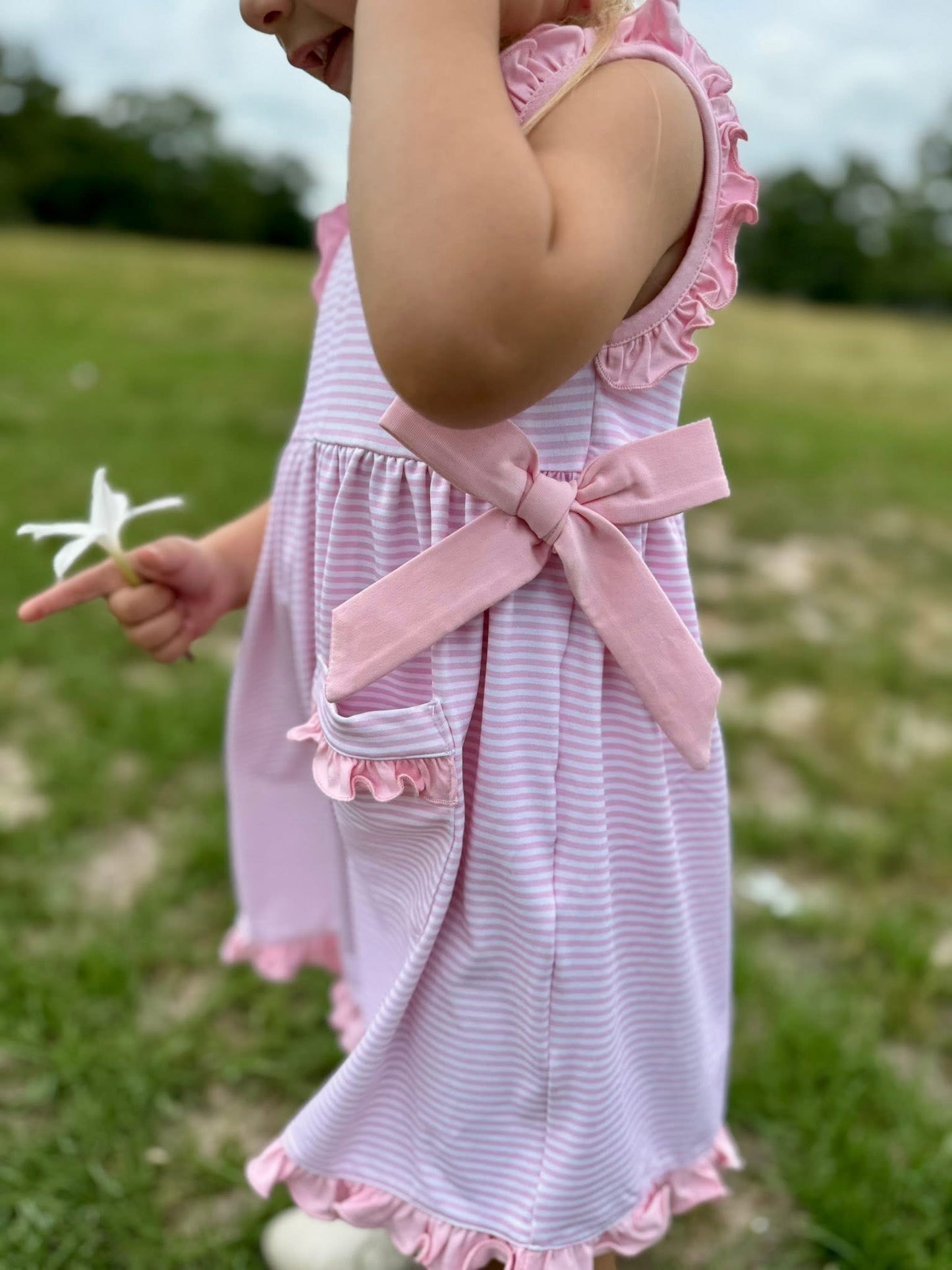 STRIPED SPRING SETS DRESS