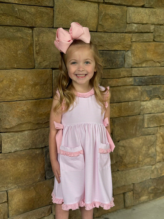 STRIPED SPRING SETS DRESS