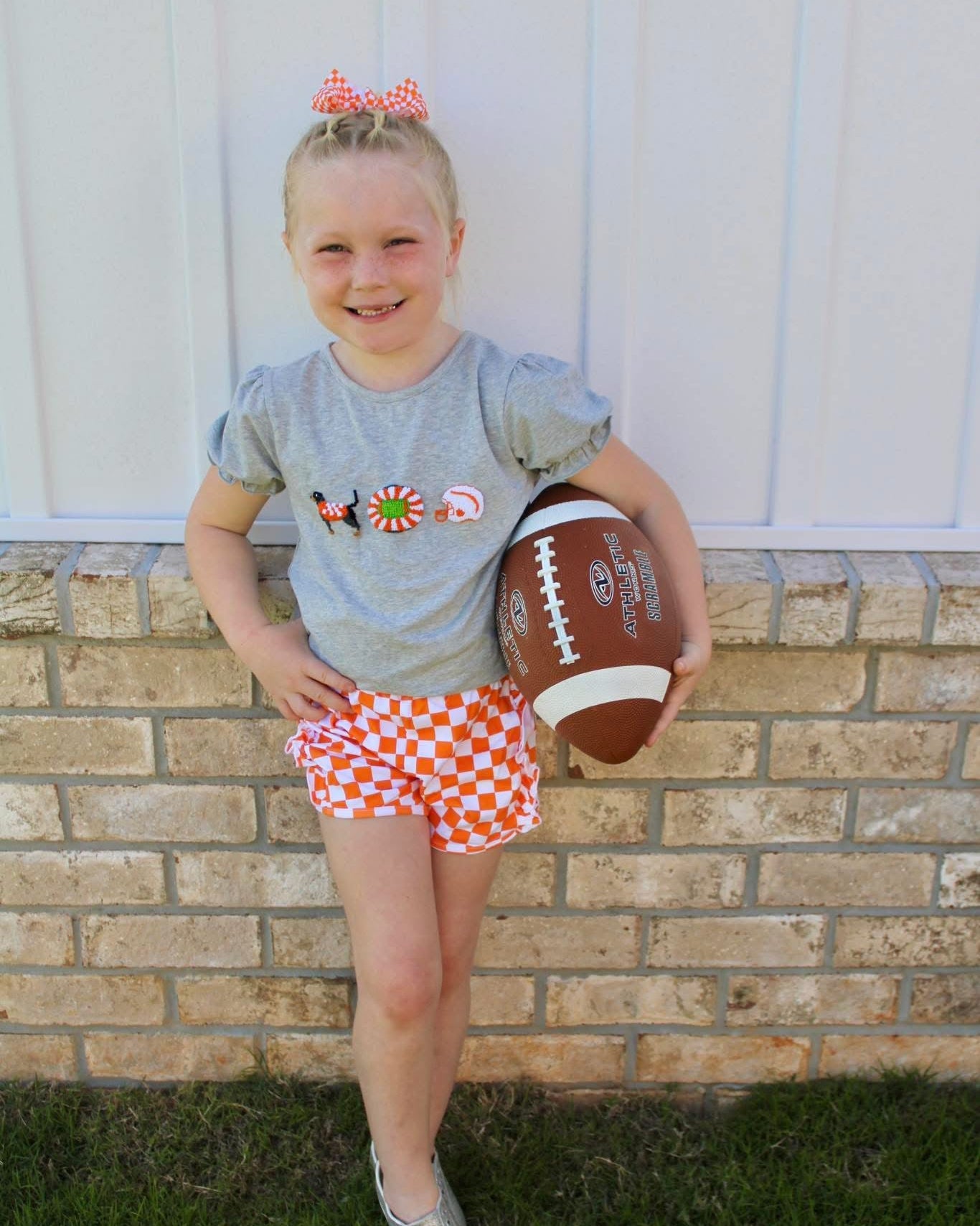 FULMER'S FRENCH KNOT GIRL SHORT SET