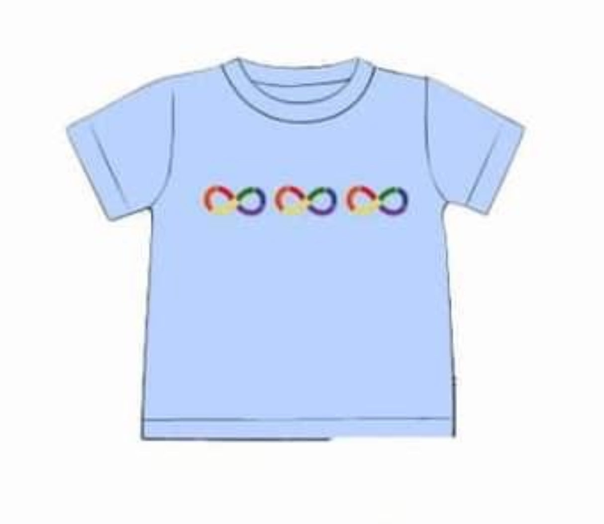 WS PO72.5: Boys Autism Awareness Blue Shirt