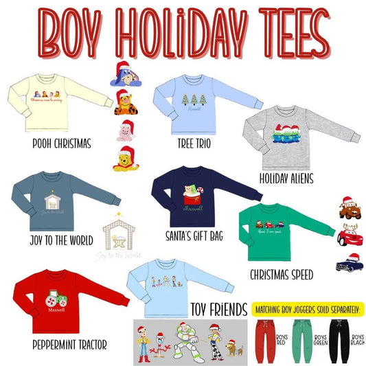 WS PO88: Boys Holiday Tees