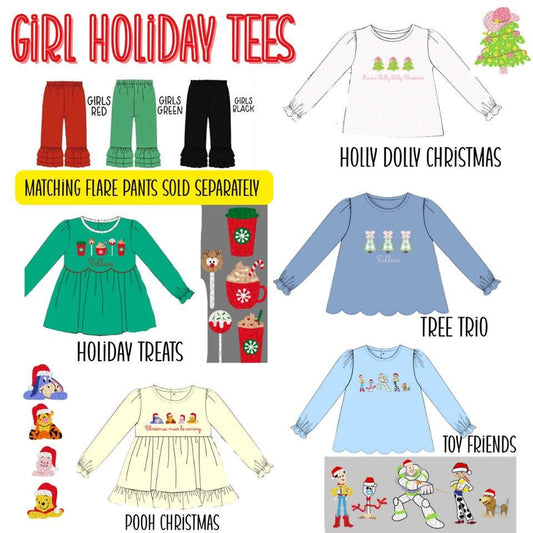 WS PO88: Girls Holiday Tees