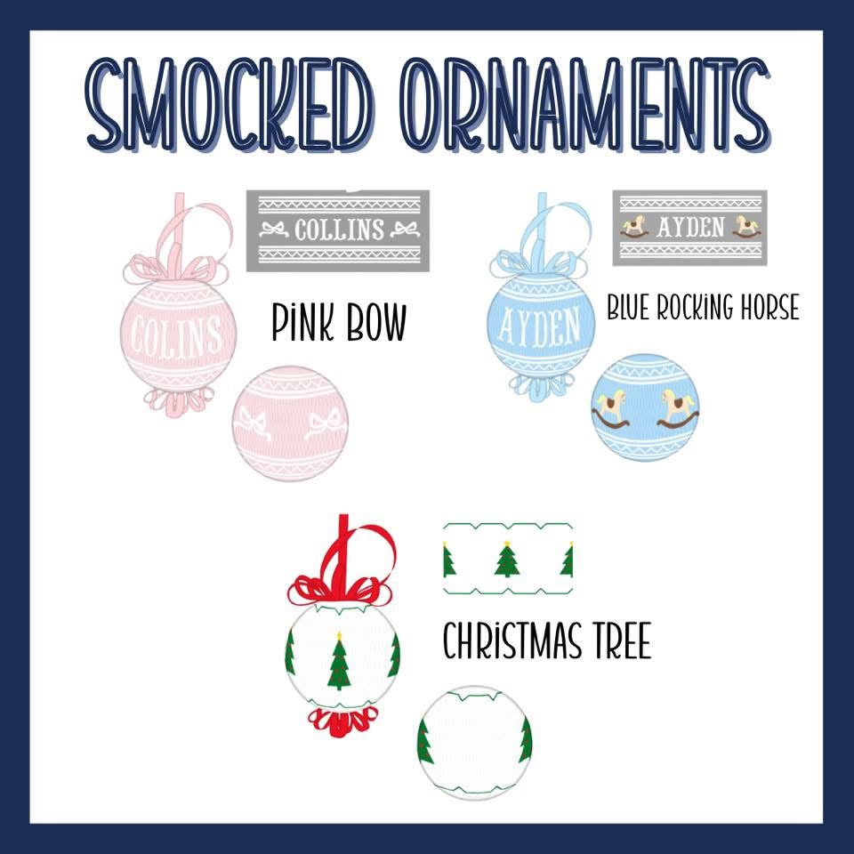 WS PO88: Smocked Ornaments
