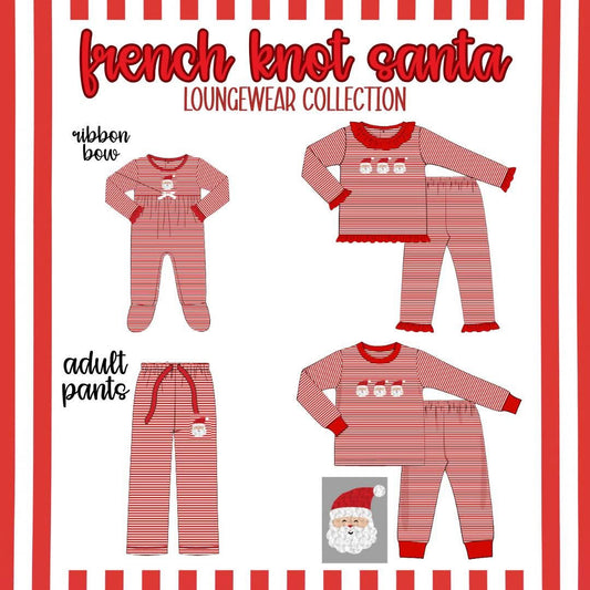 WS PO88: French Knot Santa