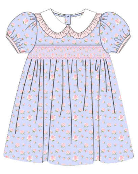WS PO82: Girls Ruth Floral Dress