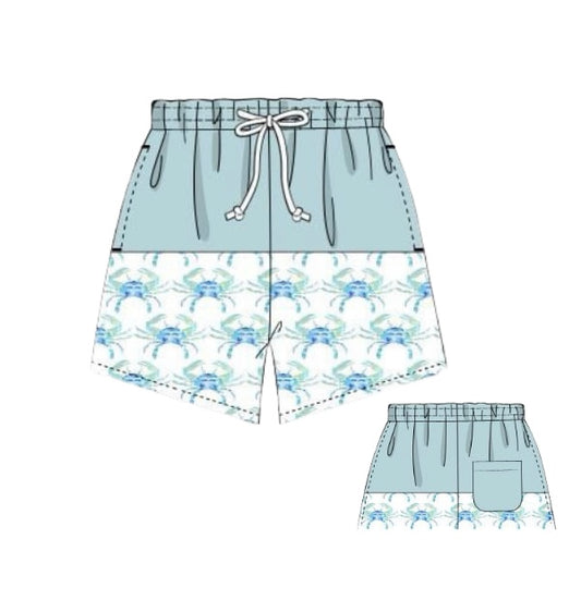 WS PO82: Men’s Blue Crab Swim Trunks