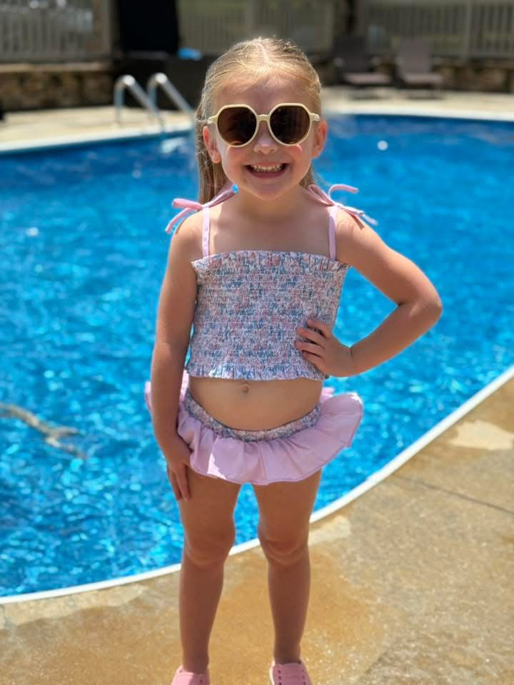 PICCADILLY PLAID SWIM GIRL 2PC