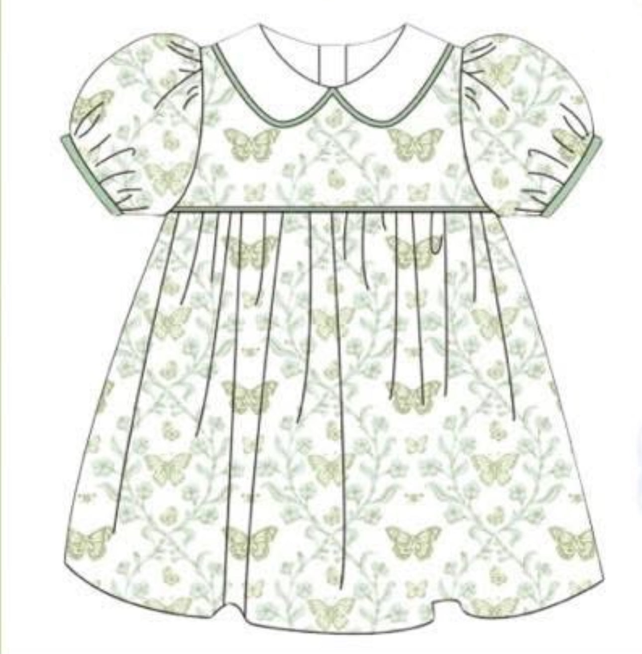 WS Black Friday: Girls Rosie Butterflies & Gingham Dress