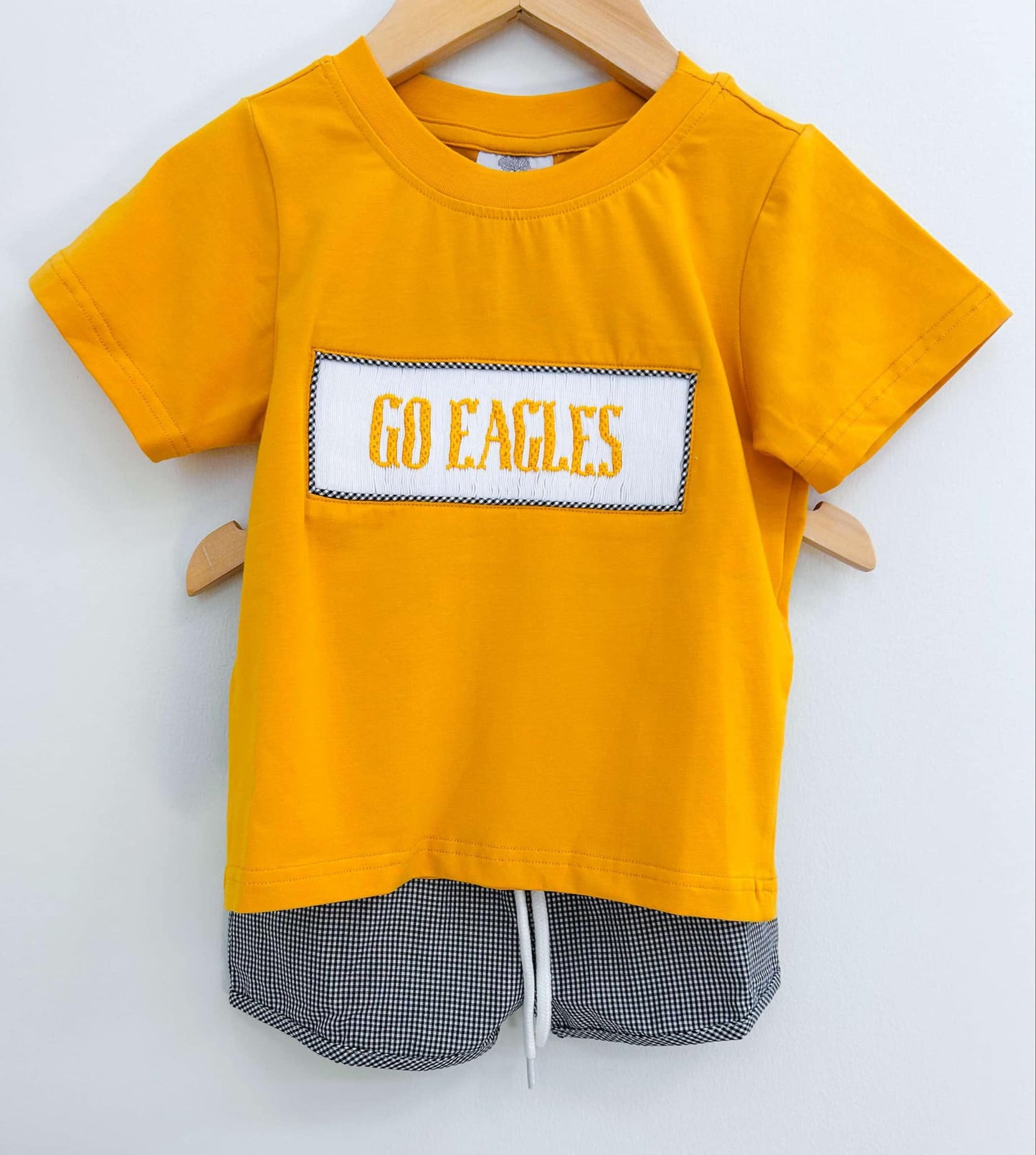 GO EAGLES NAME SMOCK BOY SHORT SET