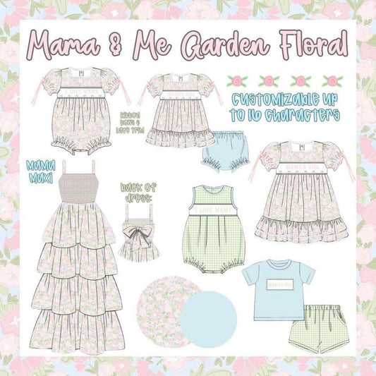 WS PO83: Mama & Me Garden Floral Smocks
