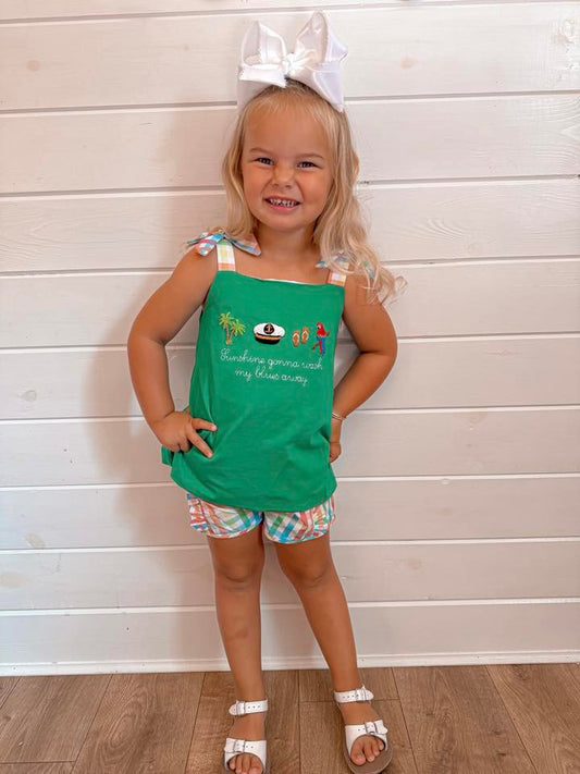 CHEESEBURGER IN PARADISE GIRL SHORT SET