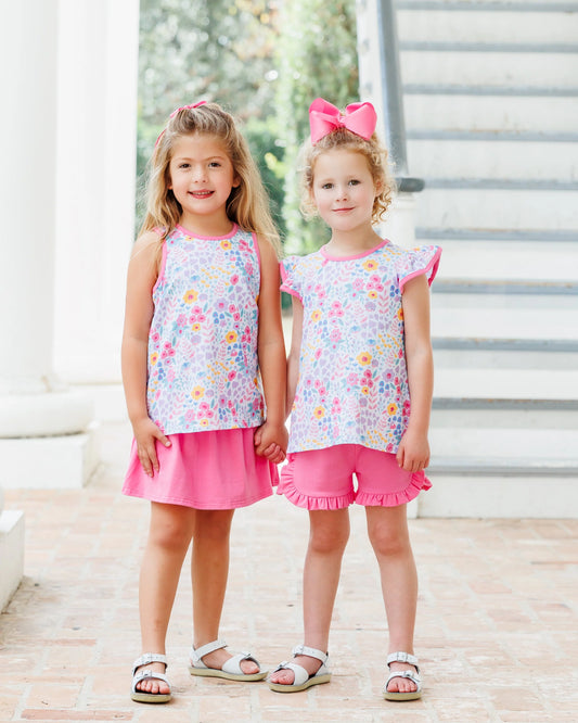 POPPIES & PETALS SKORT SET