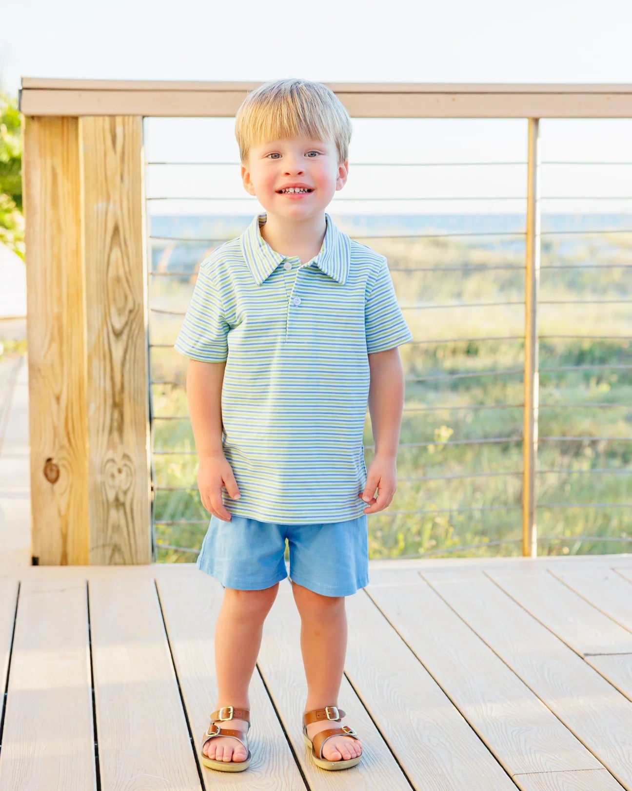 SAILIN' AWAY STRIPE POLO