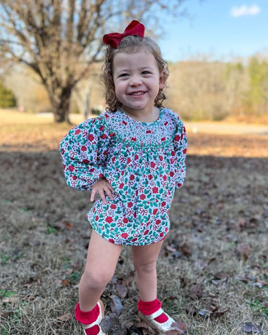 PRETTY POINSETTIAS BLOOMER SET