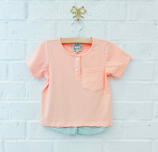 SUMMER STRIPED BOY SHORT SET