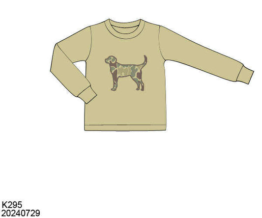 WS PO80: Boys Camo Dog Shirt Only
