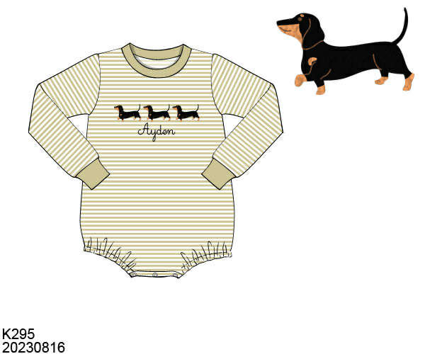 WS PO80: Boys Dachshund Bubble