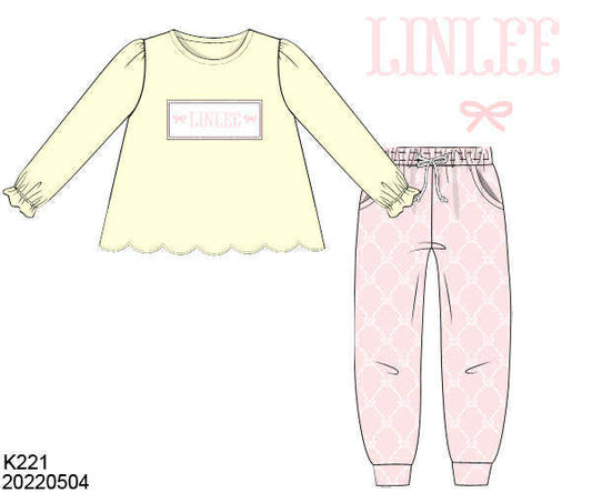 WS PO80: Girls Yellow Name Smock Play Set