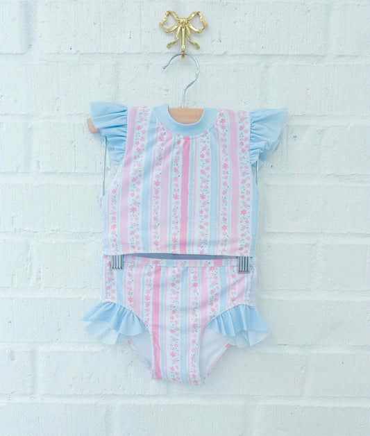 SUMMER STRIPED SWIM GIRL 2PC