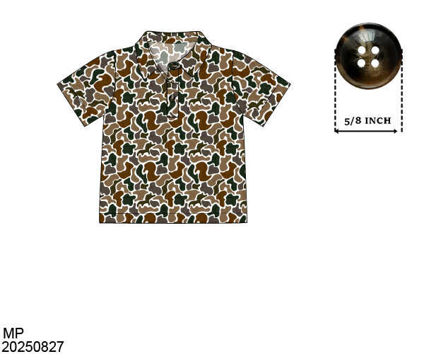 WS PO82: Boys Duck Camo Shirt Only