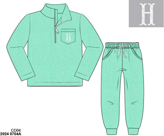WS PO80: Boys Cardigan Joggers MINT