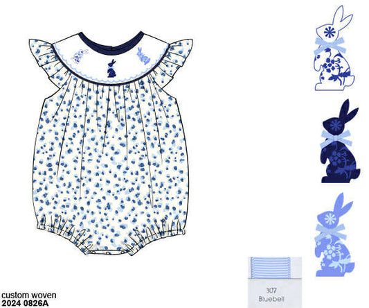 WS PO82: Girls Chinoiserie Bunny Bubble