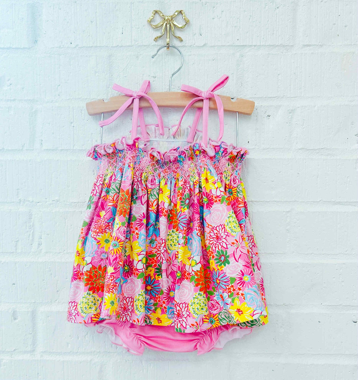 PINK TROPICS BLOOMER SET