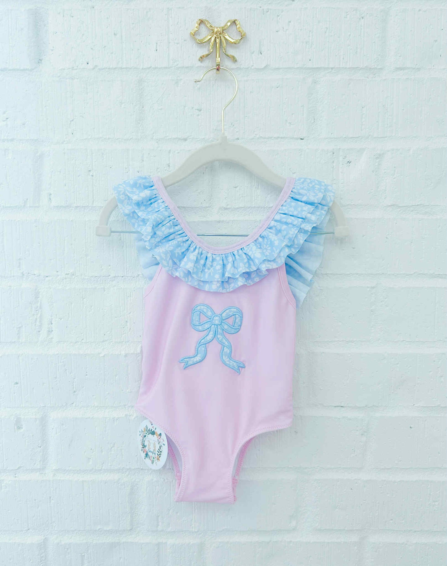 BLUE & BOWS SWIM GIRL 1PC