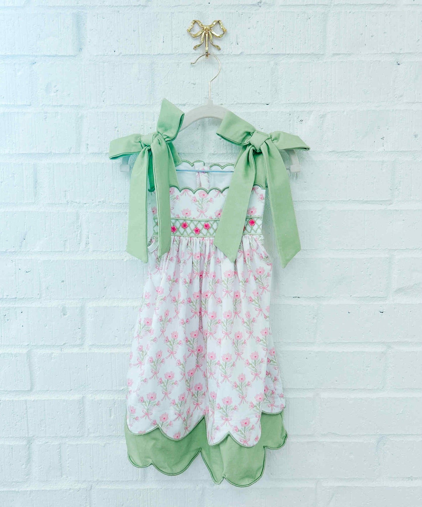 LAZY DAISY GEOSMOCK DRESS