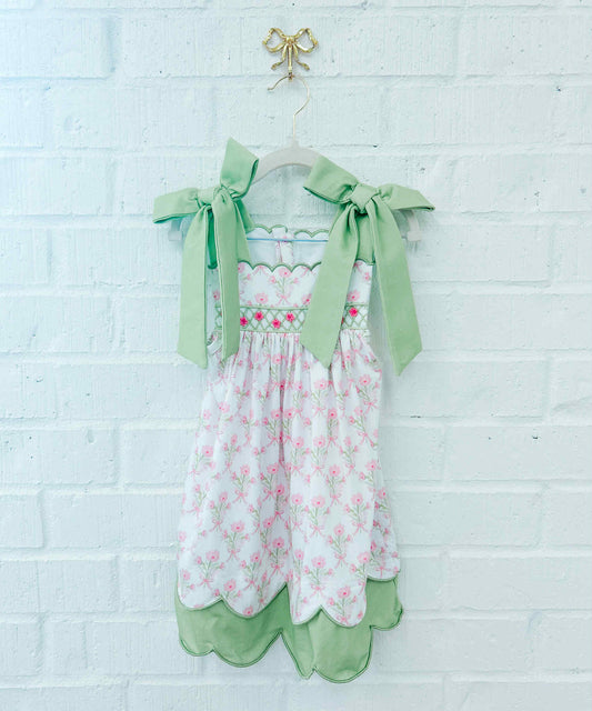 LAZY DAISY GEOSMOCK DRESS