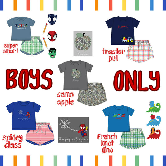 WS PO85: Boys Only Short Sets