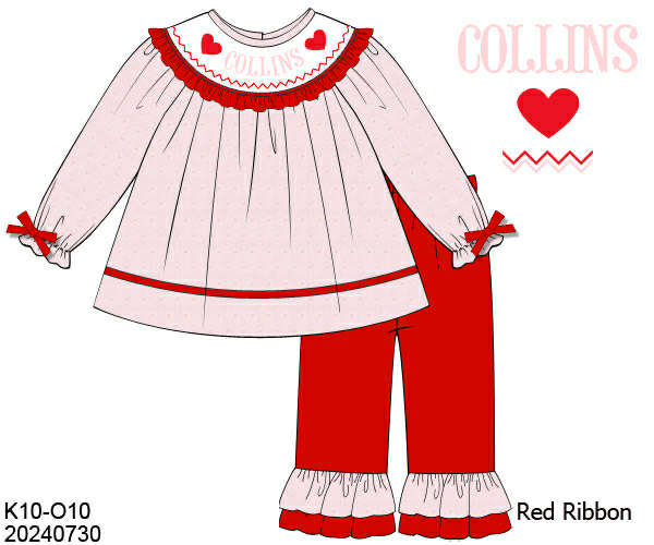 WS PO81: Girls Collin’s Swiss Dot Pants Set