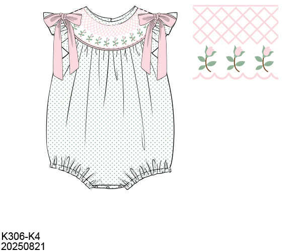 WS PO82: Girls Rose Stem Geosmocked Bubble