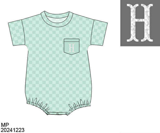 WS PO82: Boys Checkered Casual Bubble