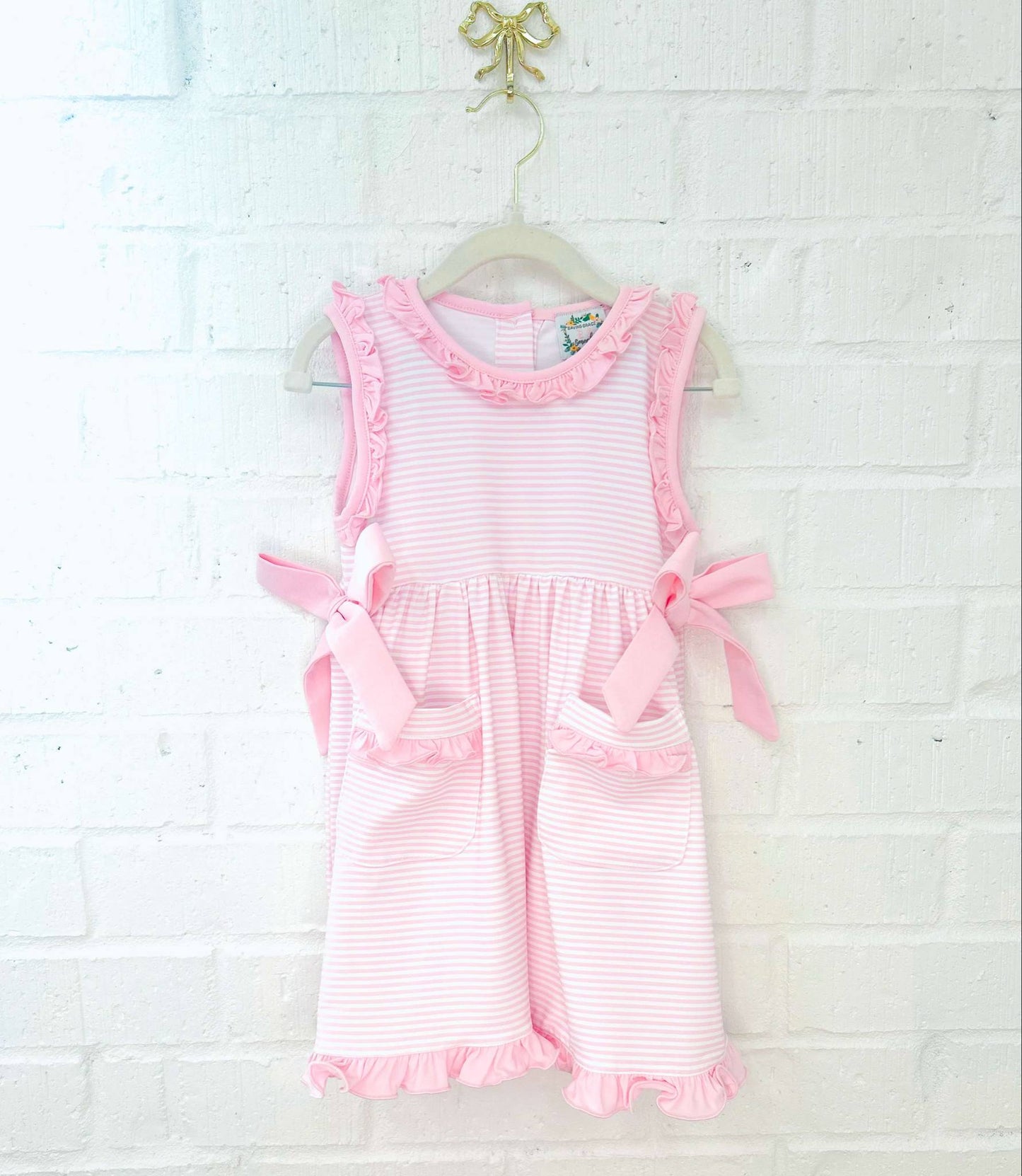 STRIPED SPRING SETS DRESS