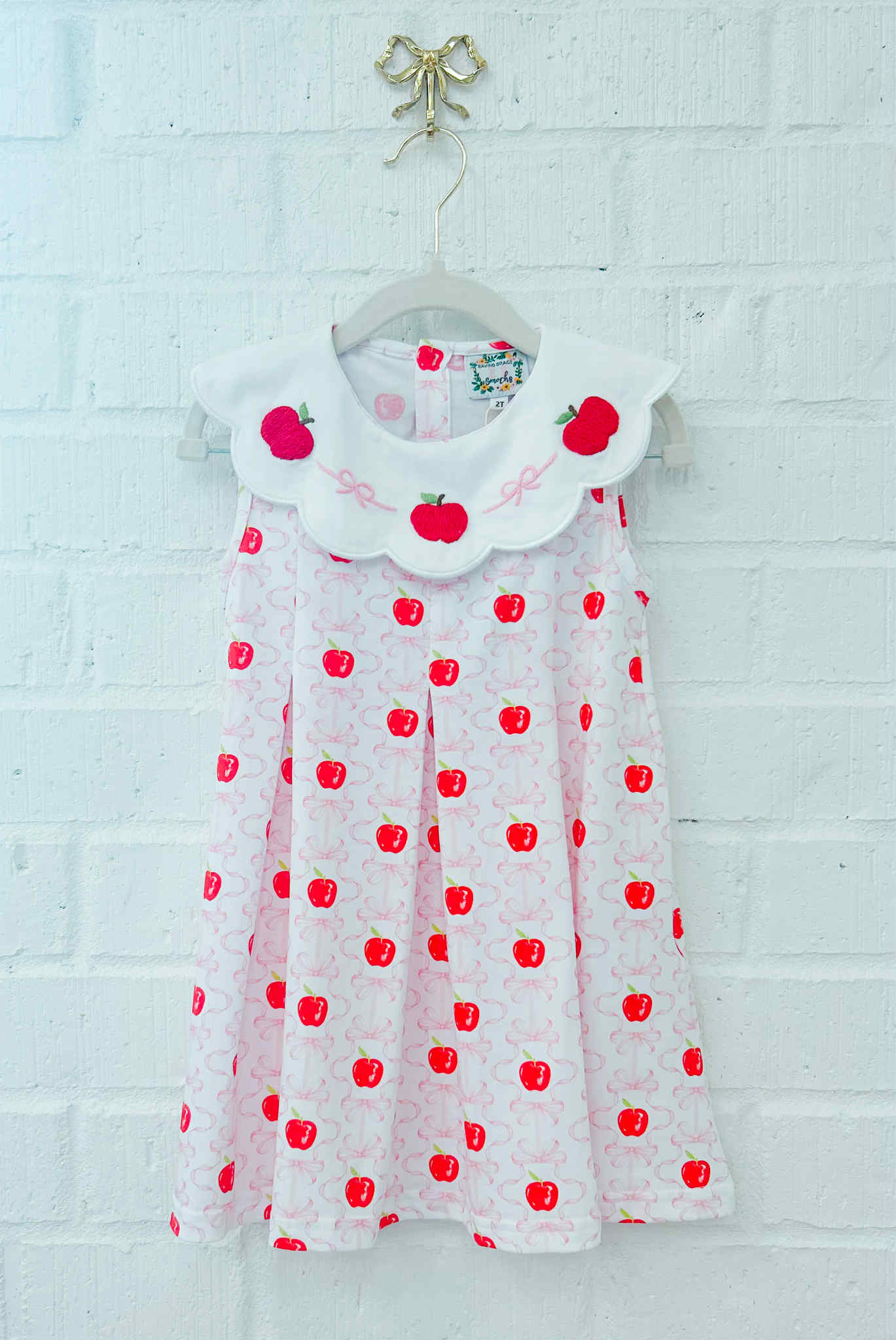 APPLE TRELLIS SCHOOL DRESS