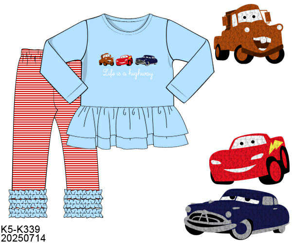 WS PO80: Girls Life is a Highway Pants Set