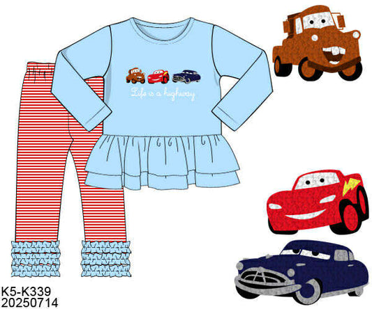 WS PO80: Girls Life is a Highway Pants Set