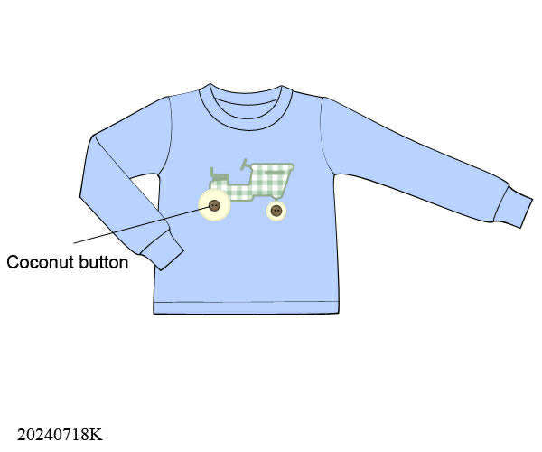 WS PO80: Boys Tractor Shirt Only