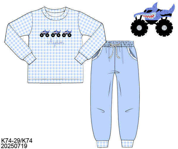 WS PO80: Boys Megalodon Pants Set