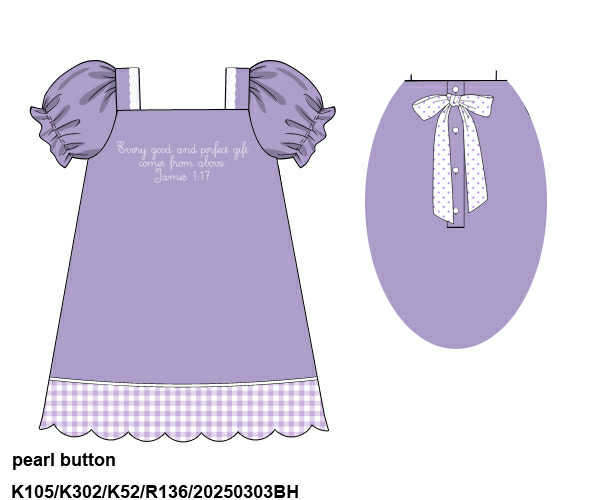 WS PO82: Girls James 1:17 Dress