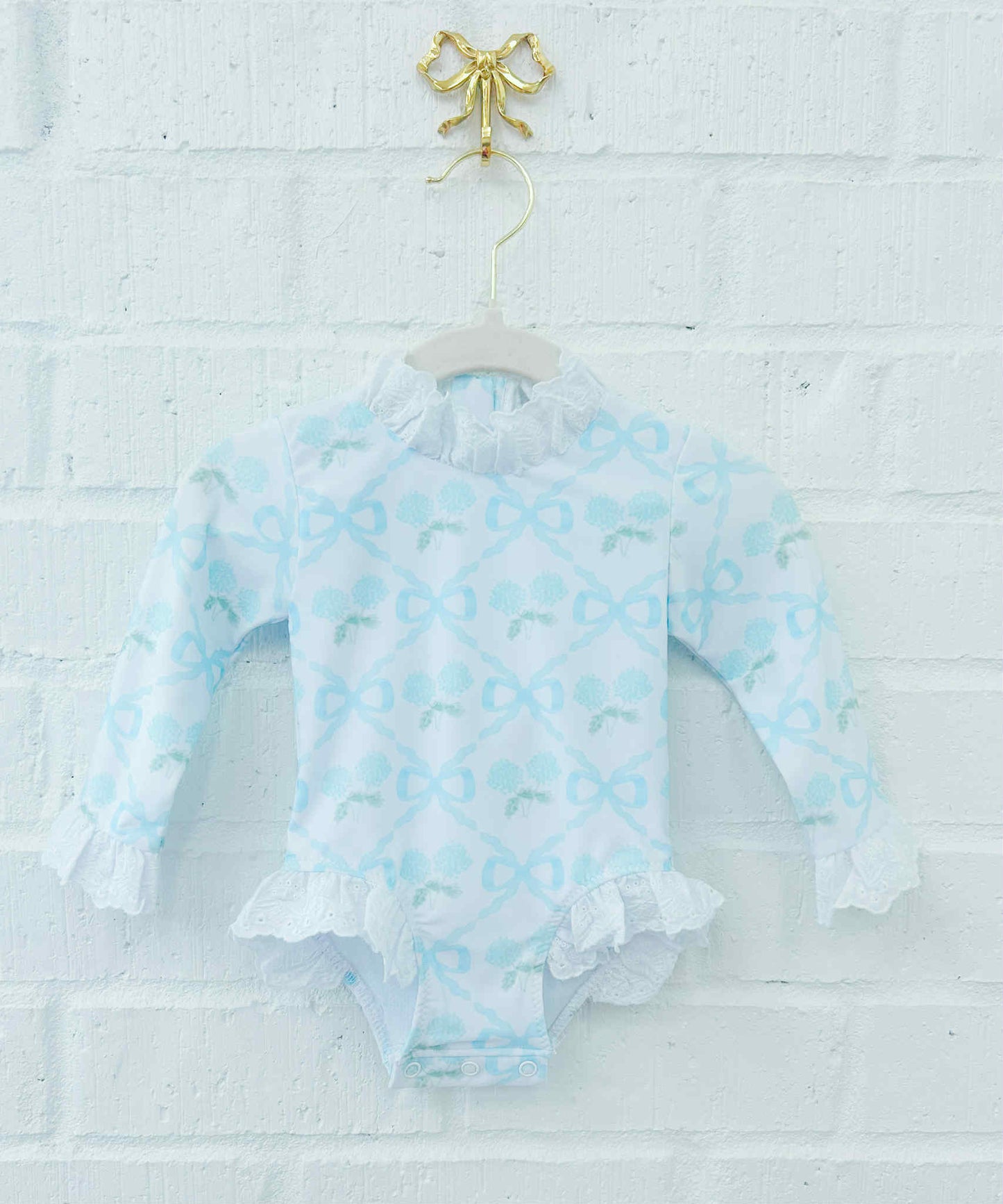 HYDRANGEA BLISS SWIM GIRL 1PC RASHGUARD