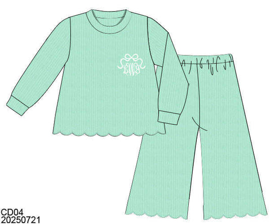 WS PO80: Girls Flared Cardigan Set MINT