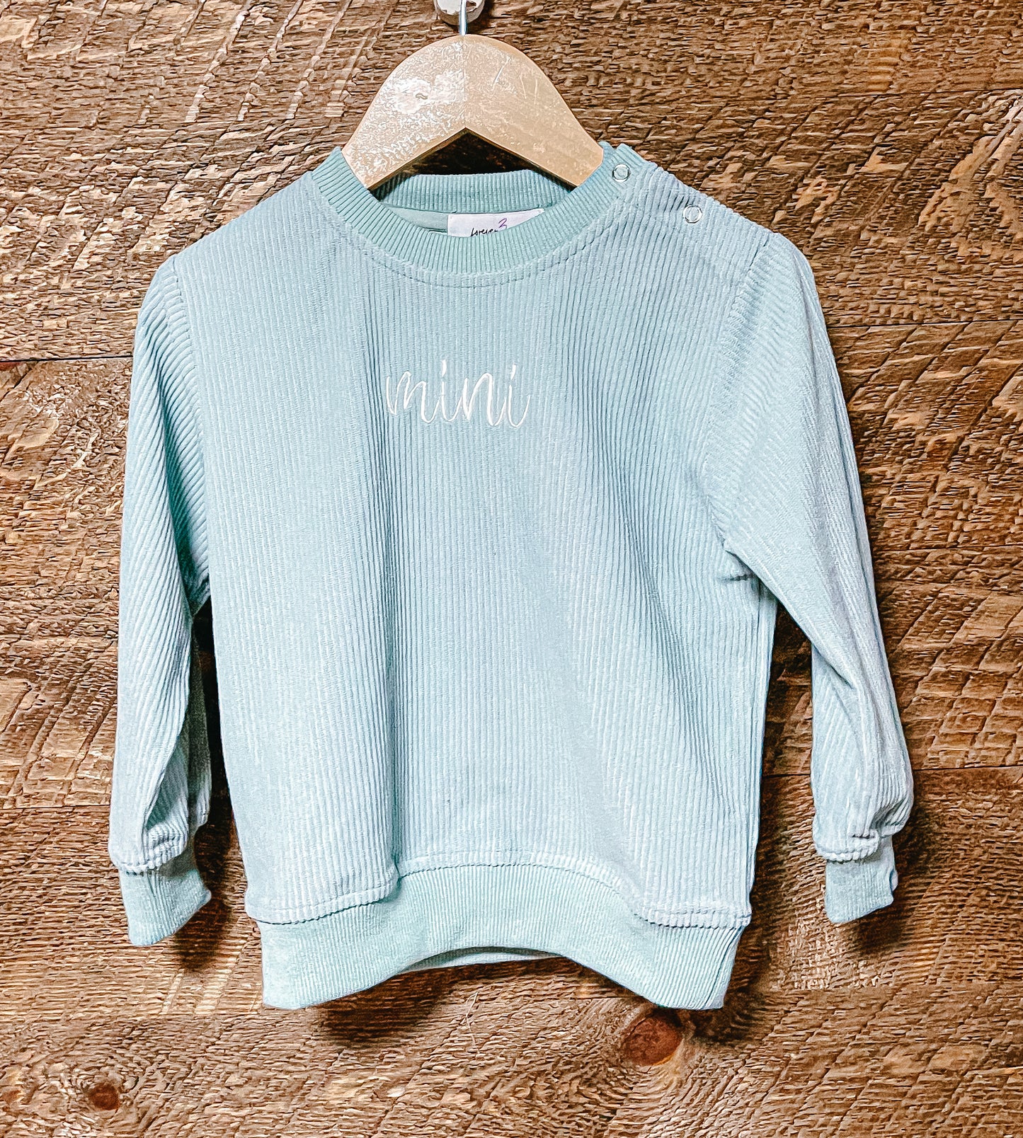 "MINI" CORDED SWEATSHIRTS