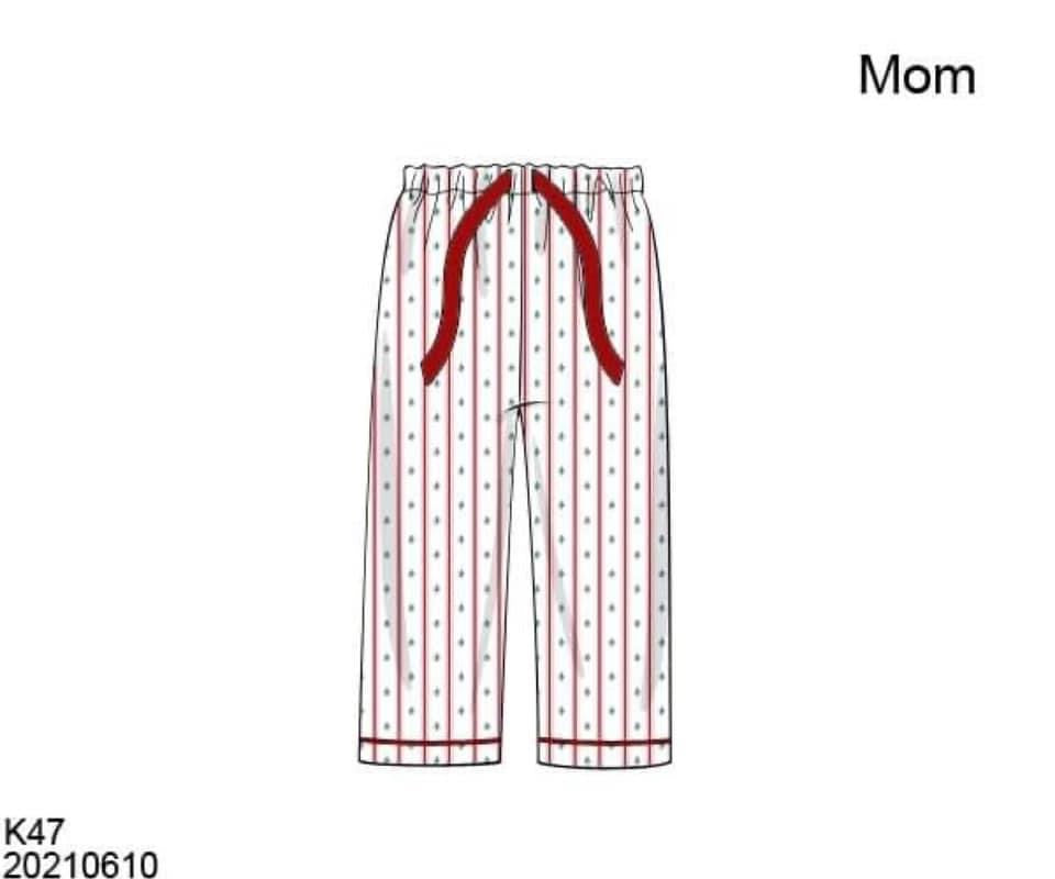 Adult Tree Stripe Pajama Pants