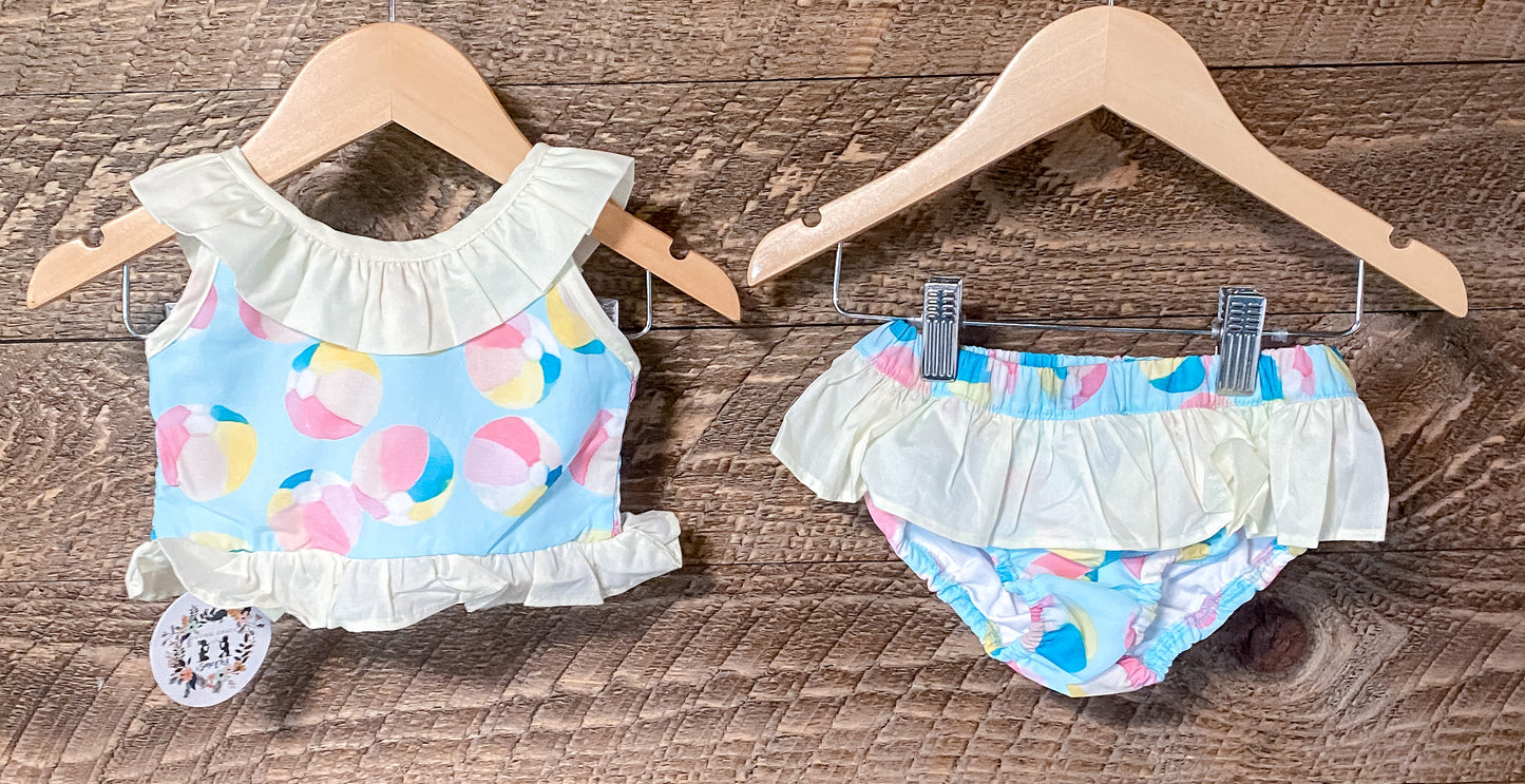 BEACH BALL GIRLS 2PC SWIM