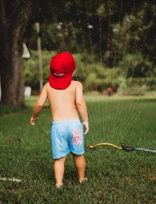 BOY SGS CUSTOM DOT SWIM TRUNKS